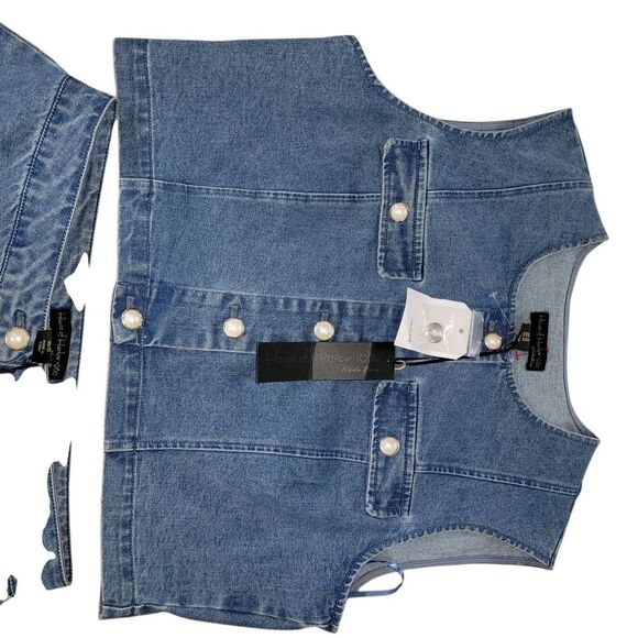 House of Harlow 1960 Blue Denim Apparel - Picture 2 of 6